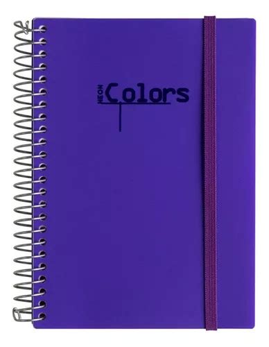 Cuaderno Escolar En Espiral Confetti Neon Colors 96 Hojas Color Rosa