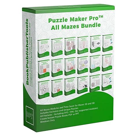 Puzzle Maker Pro All Mazes Bundle Bookpublishertools