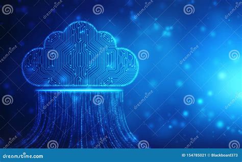 2d Illustration Of Cloud Computing Cloud Computing And Big Data