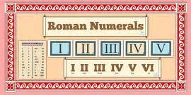 Roman Numerals Scrolls Teacher Made Twinkl