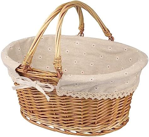 Amazon Large Multipurpose Wicker Basket With Handle 14 2 X 11 X 6