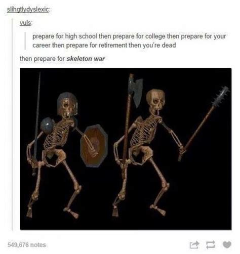 Skeleton War Rtumblr