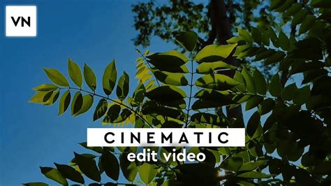 Cara Edit Video Cinematic Di Android VN Tutorial YouTube