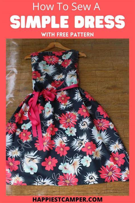 How To Sew A Simple Dress With Free Sewing Pattern