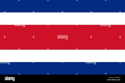 La Bandera De Costa Rica Es Un País Centroamericano Con Costas En La