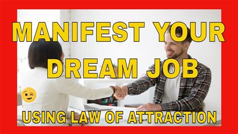 How To Manifest Your Dream Job Using The Law Of Attraction YouTube