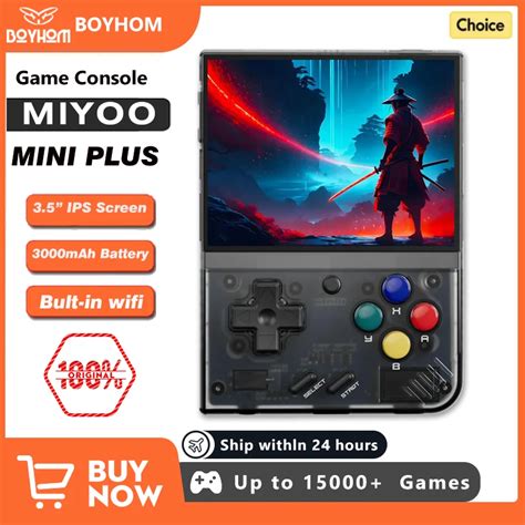 MIYOO Mini Plus Handheld Game Console Console Retro Port Til 3 5