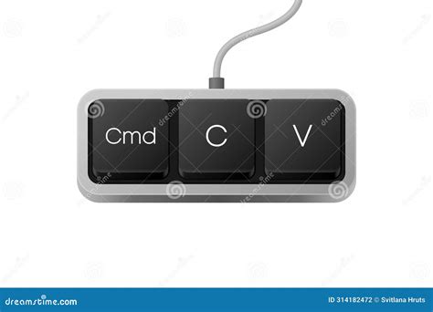 Copy Paste Button Combination. Computer Keyboard. Word on Pc Computer ...