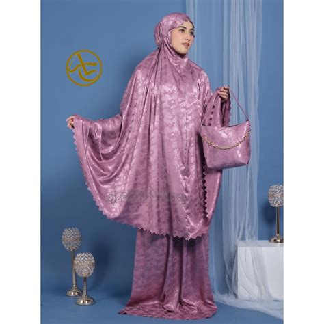 Jual ALHABSY GALLERY Mukena Dewasa 2in1 Silk Jacquard Premium Mewah