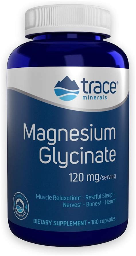 Trace Minerals Magnesium Glycinate Capsules 180 Capsule Vitaminlife