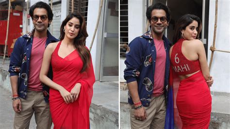 Janhvi Kapoor And Rajkummar Rao Spotted Promoting Their Upcoming Film