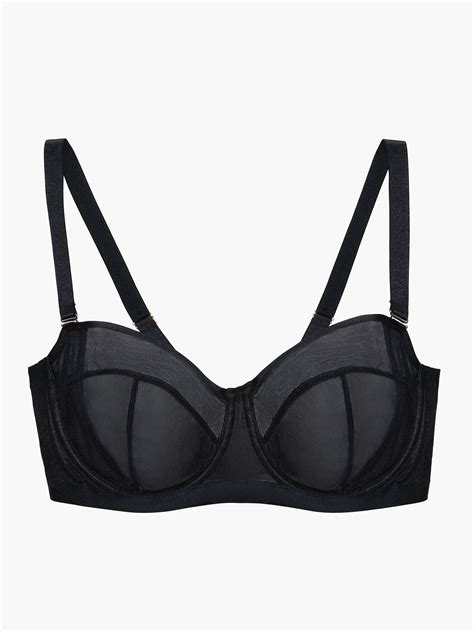 Mesh Strapless Bra in Black | SAVAGE X FENTY