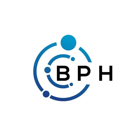 bph letter logo design  white background bph creative initials