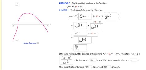 Answered Example Find The Critical Numbers Bartleby