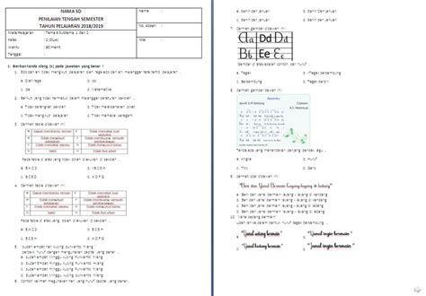 Soal Kelas 2 Sd Tema 6 Satu Trik