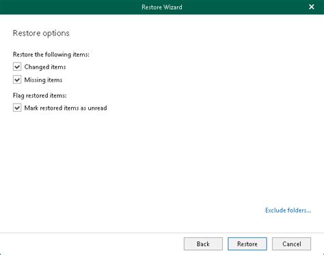 Step 8 Specify Restore Options Veeam Backup For Microsoft 365