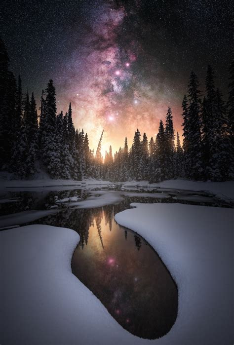 Dreamy Night Landscape Photos Inspired by Space, Stars, and Video Games