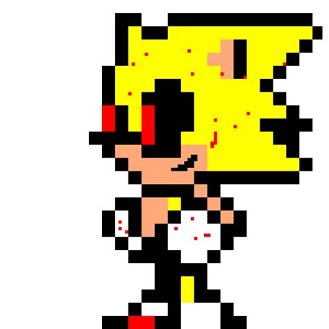 Editing Super Sonic Exe Free Online Pixel Art Drawing Tool Pixilart