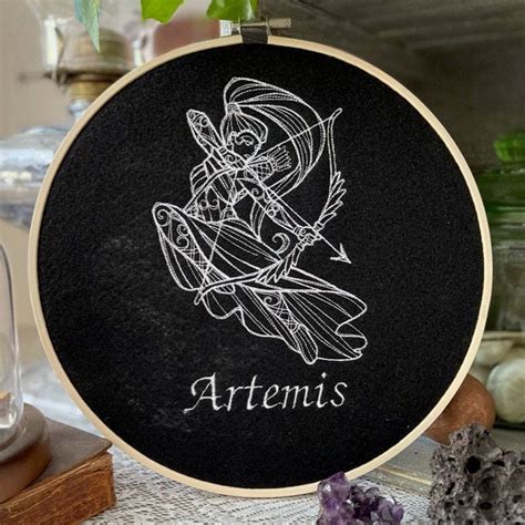 Artemis Huntress Goddess Archery Constellation Art / - Etsy