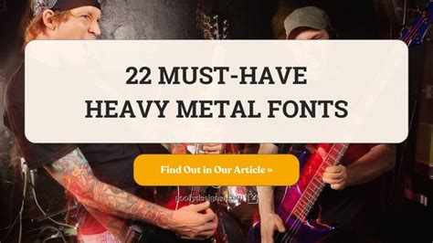 22 Heavy Metal Fonts That Embody the Essence of the Genre