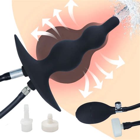 Infl Vel Anal Plug Nus Vagina Dilatador Douche Enema Cleaner Ass