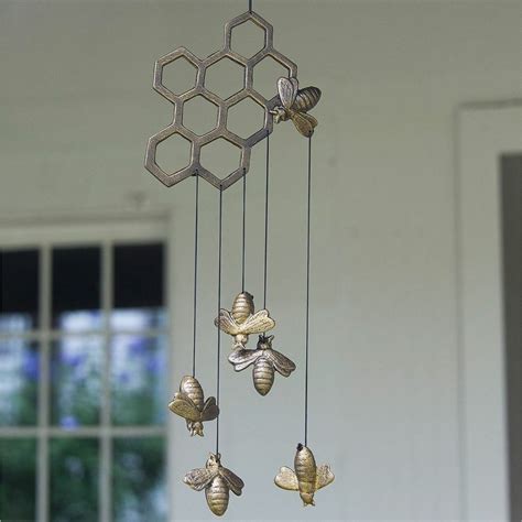 Pin By Charlotte On Chimes Honey Bee Decor Wind Chimes Bee Decor