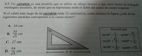 Solved Un cartabón es una plantilla que se utiliza en dibujo técnico y