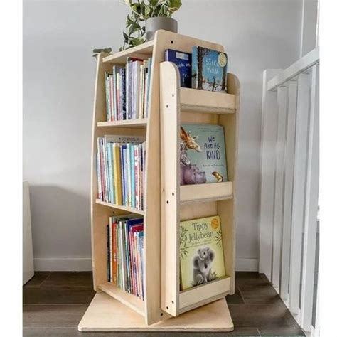 Revolving Bookshelf Swivel Wooden Rotating Bookcase By Miza At Rs