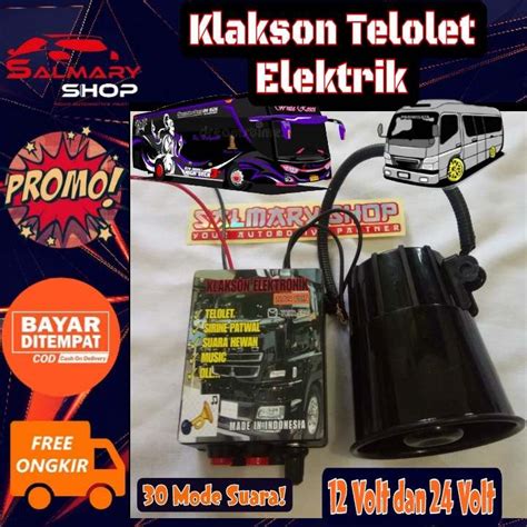 Telolet Basuri Horn 24 Volt 24v 12 Volt 12v Bus Bus Truck Canter ELF ...