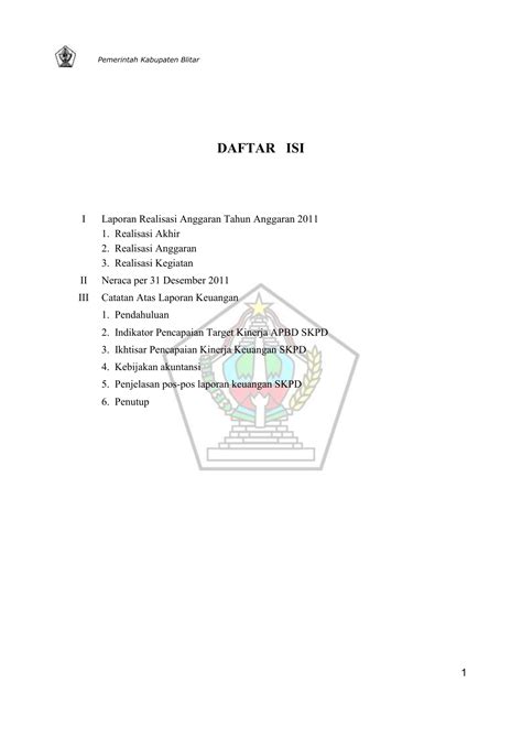 Contoh Laporan Monitoring Dan Evaluasi Kegiatan Skpd