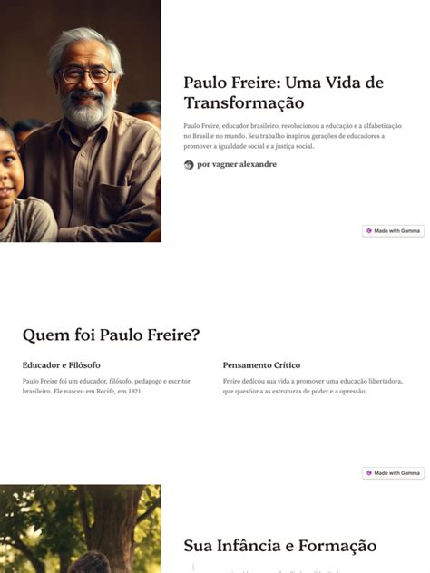 Paulo Freire Fundou O Pt - Legado de Paulo Freire na Educação | PDF | Educação em Artes Liberais