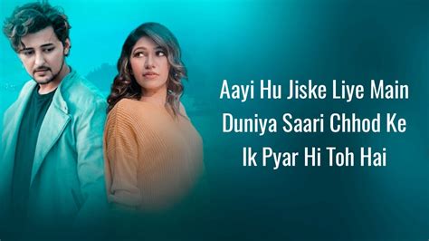 Tere Naal Lyrics Tulsi Kumar And Darshan Raval Bhushan Kumar Youtube