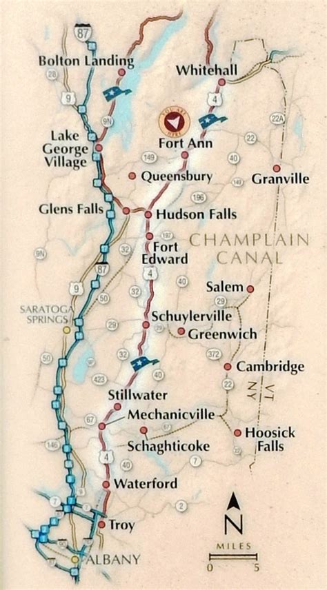 Photo Marker Detail Champlain Canal Map