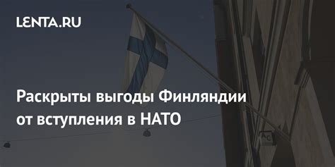 Раскрыты выгоды Финляндии от вступления в НАТО: Политика: Мир: Lenta.ru