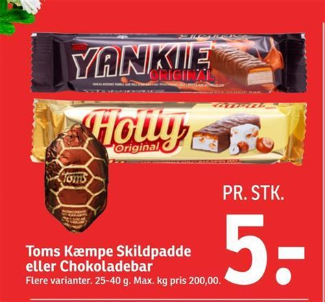 Toms K Mpe Skildpadde Eller Chokoladebar Tilbud Hos Spar