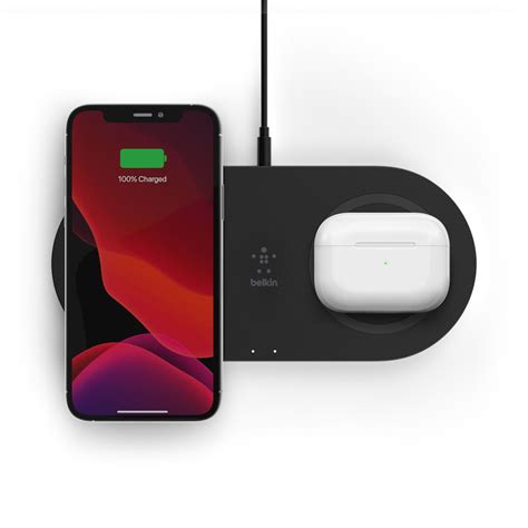 Belkin Double Station De Recharge Induction Boost Charge W Noir