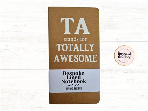 TA Stands For Totally Awesome Teaching Assistant Gift Kraft Paper