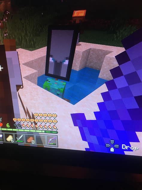 Just A Drowned With An Illager Banner R Minecraft