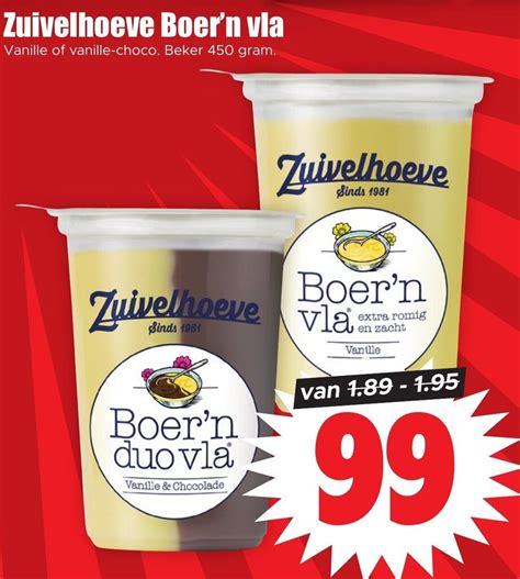 Zuivelhoeve Boer N Vla G Aanbieding Bij Dirk