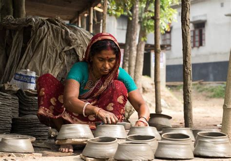 Women Empowerment In Pottery Village Editorial Stock Image Image Of