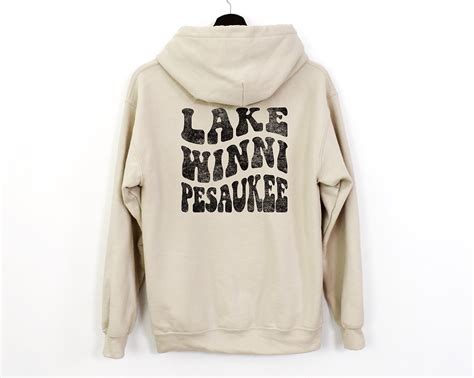 Wavy Lake Winnipesaukee Hoodie Sand Nahamsha