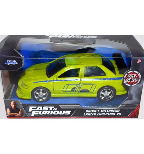 Jada Fast And Furious Brians Mitsubishi Lancer Evolution Vii Global Diecast Direct