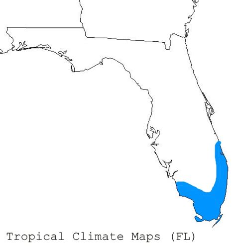 Florida Climate Zone Map - United States Map