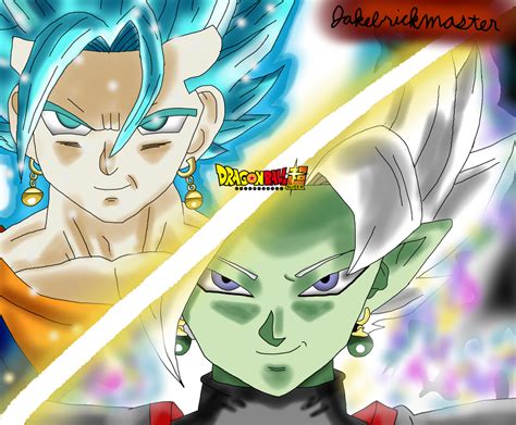 Dragon Ball Super Ssb Vegito Vs Merged Zamasu By Jakebrickmaster On