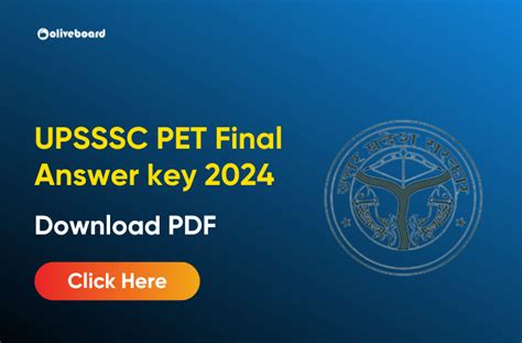 Upsssc Pet Final Answer Key 2024 Out Revised Key Pdf Link