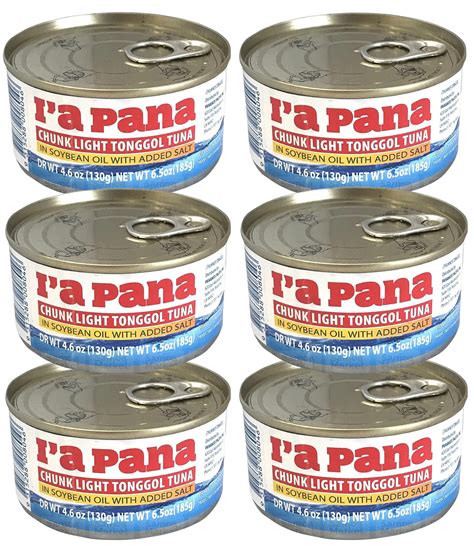 Buy I A Pana Chunk Light Tonggol Tuna In Soybean Oil 6 Pack Deal X