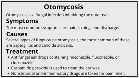 Otomycosis Symptoms Causes And Management Pains Portal