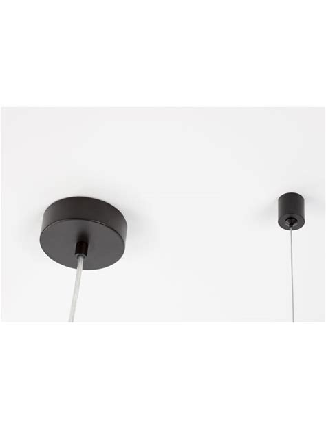 Nova Luce Modern Pendant Luminaires Odillia Matt Black Metal Glass