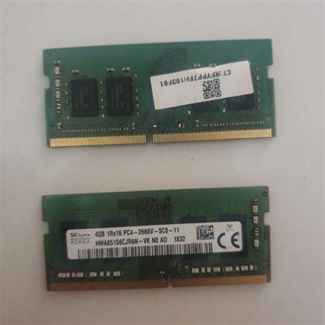 Promo ORIGINAL RAM Laptop DDR4 4GB 1RX16 PC4-2666V-SC0-11 SK hynix ...