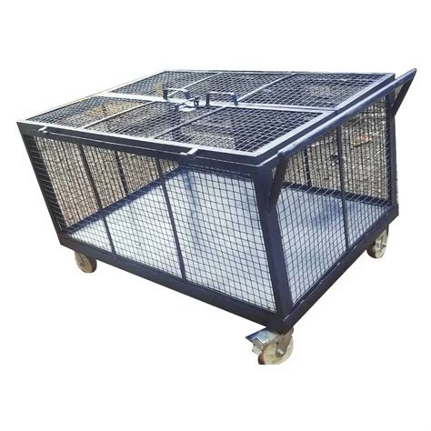 Mild Steel Wire Mash Type Cage Trolley Load Capacity Kg 300 Kg At Rs